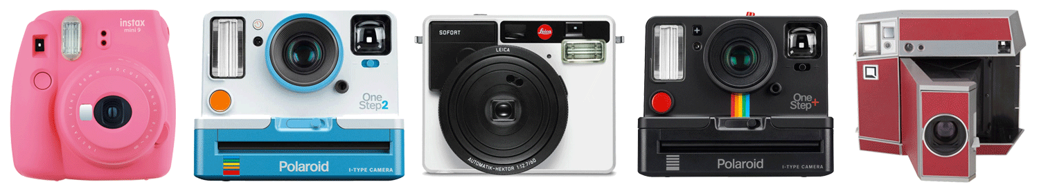 Instant cameras from Fujifilm, Polaroid & Leica