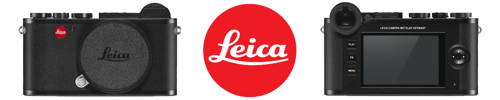 Lecia CL front and back with the Leica logo