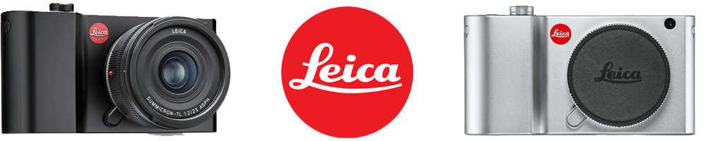 Leica TL2 in black and silver with the logo